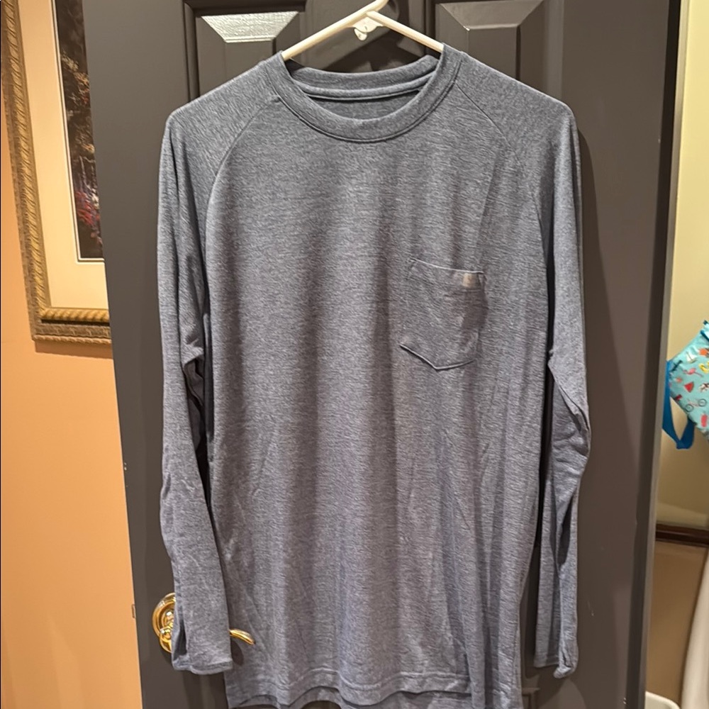 Huk Men's Gray Long Sleeve Shirt